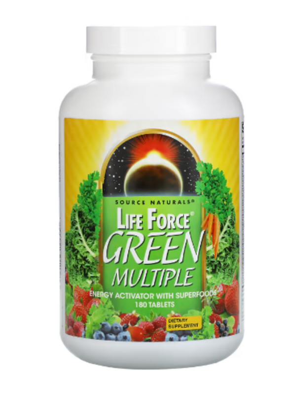 Source Naturals, Life Force, Green Multiple, 180 Tablets