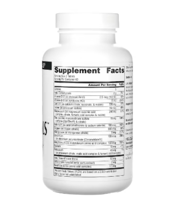Source Naturals, Life Minerals, No Iron, 120 Tablets