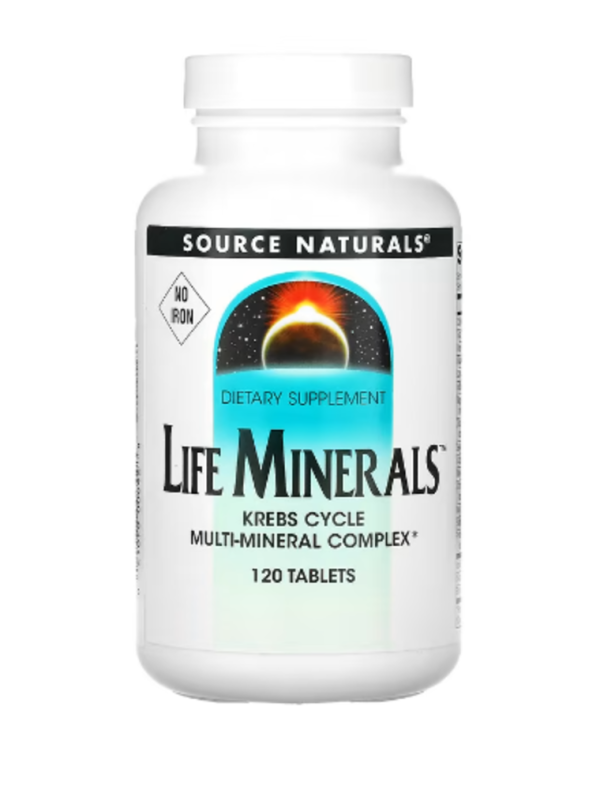 Source Naturals, Life Minerals, No Iron, 120 Tablets