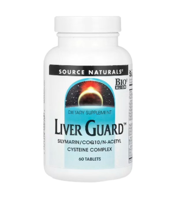 Source Naturals, Liver Guard™, Silymarin, CoQ10, N-Acetyl Cysteine Complex, 60 Tablets