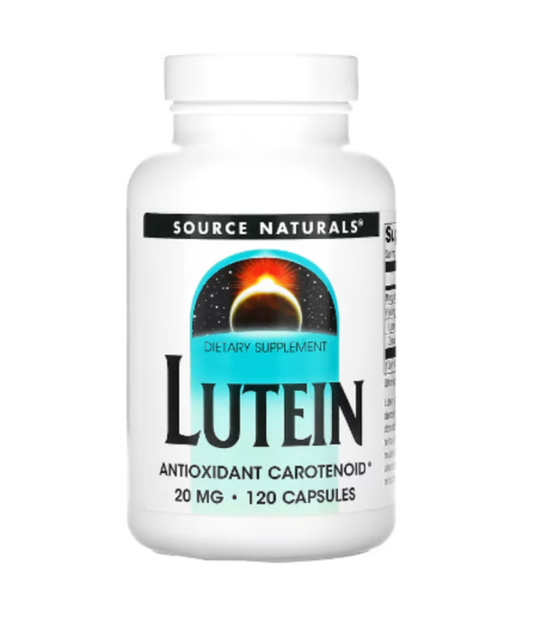 Source Naturals, Lutein, 20 mg, 120 Capsules