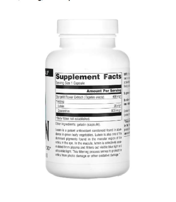 Source Naturals, Lutein, 20 mg, 120 Capsules