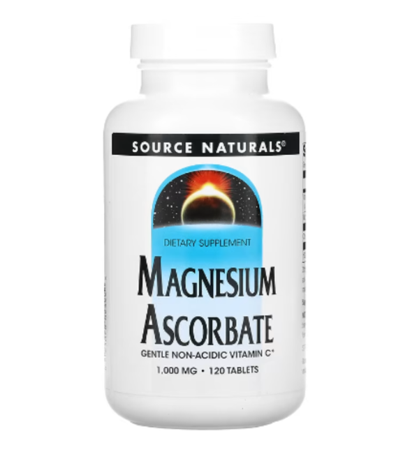 Source Naturals, Magnesium Ascorbate, 1,000 mg, 120 Tablets
