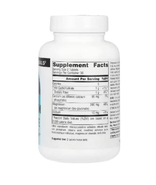 Source Naturals, Magnesium Glycinate, 60 Tablets
