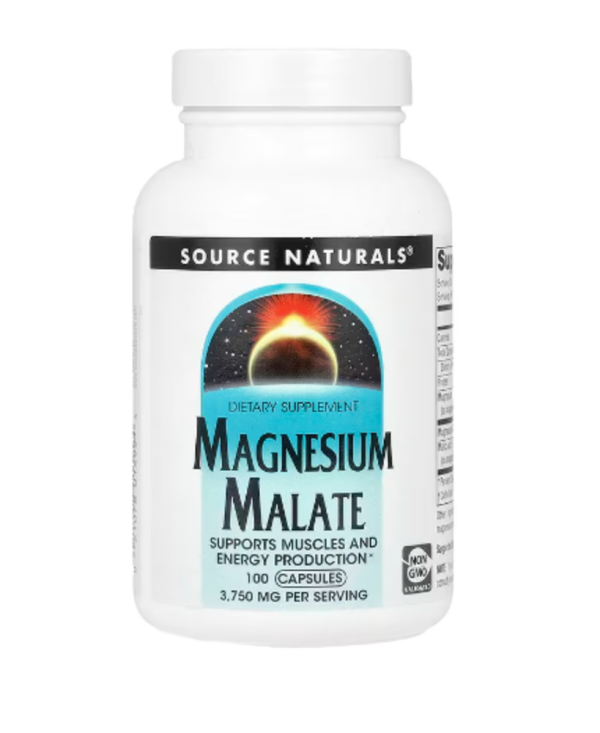 Source Naturals, Magnesium Malate, 3,750 mg, 100 Capsules (625 mg per Capsule)