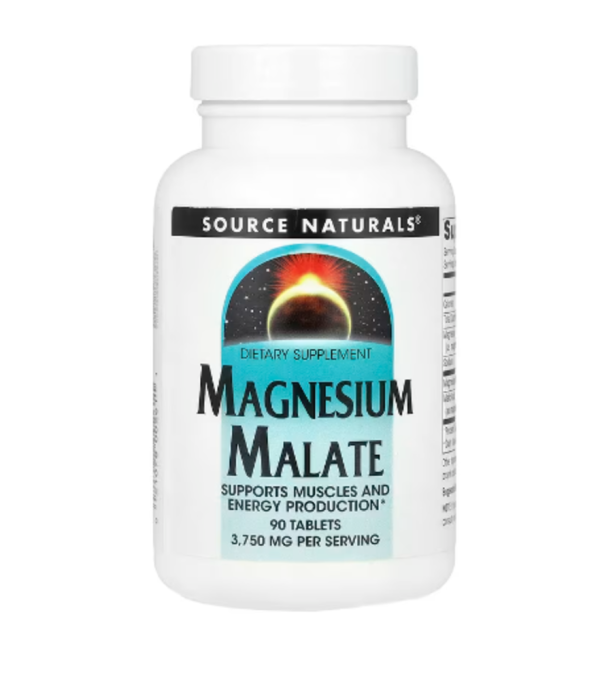 Source Naturals, Magnesium Malate, 3,750 mg, 90 Tablets (1,250 mg Per Tablet)