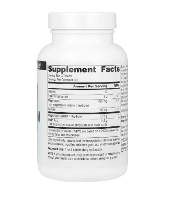 Source Naturals, Magnesium Malate, 3,750 mg, 90 Tablets (1,250 mg Per Tablet)