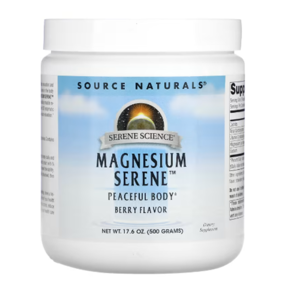 Source Naturals, Magnesium Serene, Berry Flavor, 17.6 oz. (500 g)