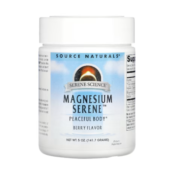 Source Naturals, Magnesium Serene, Peaceful Body, Berry Flavor, 5 oz (141.7 g)