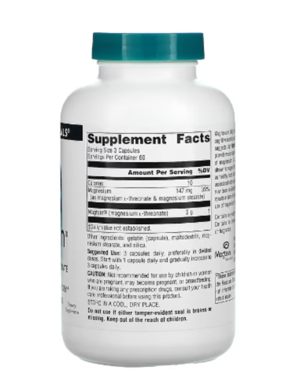 Source Naturals, Magtein, Magnesium L-Threonate, 667 mg, 180 Capsules