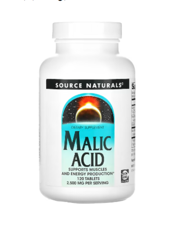 Source Naturals, Malic Acid, 2,500 mg , 120 Tablets
