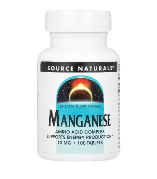 Source Naturals, Manganese , 10 mg, 100 Tablets