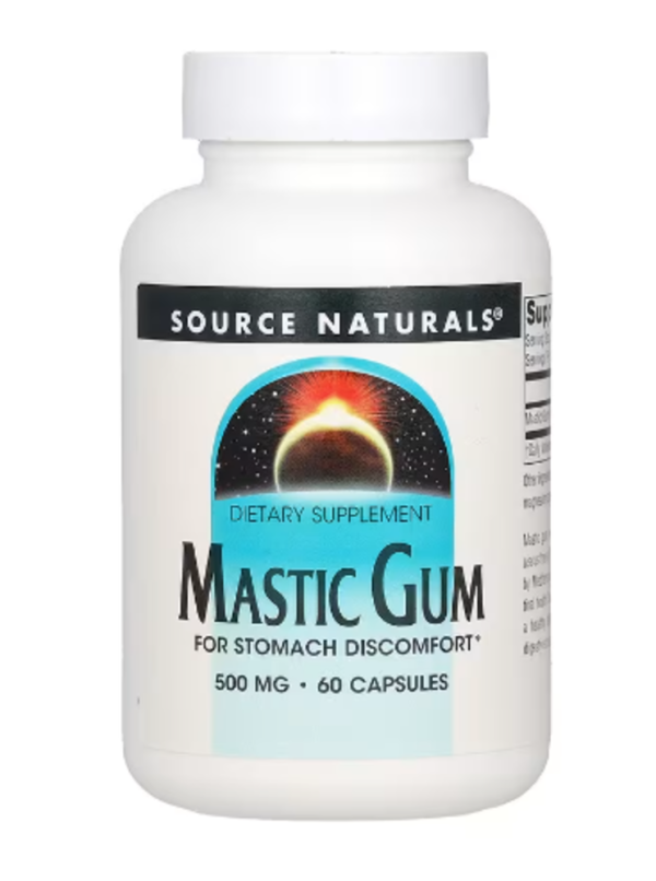 Source Naturals, Mastic Gum, 500 mg, 60 Capsules (250 mg per Capsule)