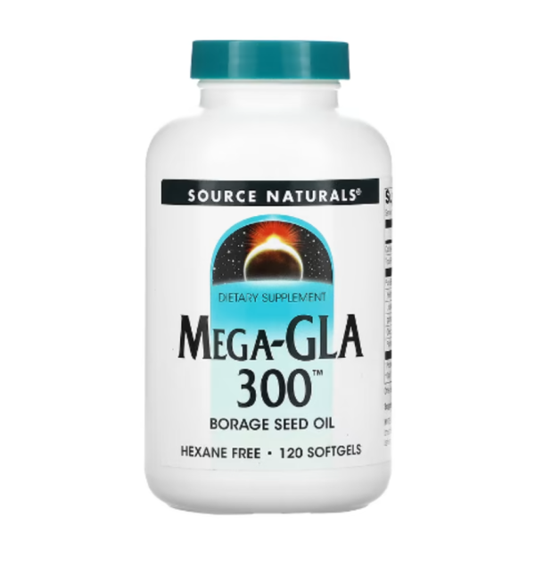 Source Naturals, Mega-GLA 300, 120 Softgels