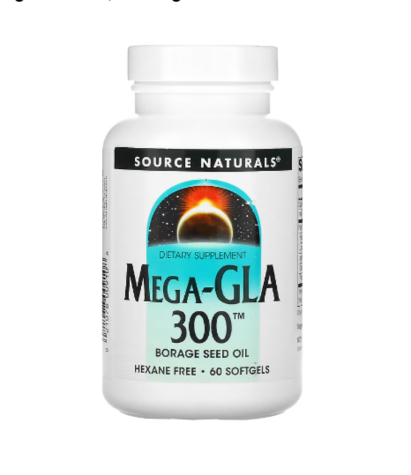 Source Naturals, Mega-GLA 300, 60 Softgels