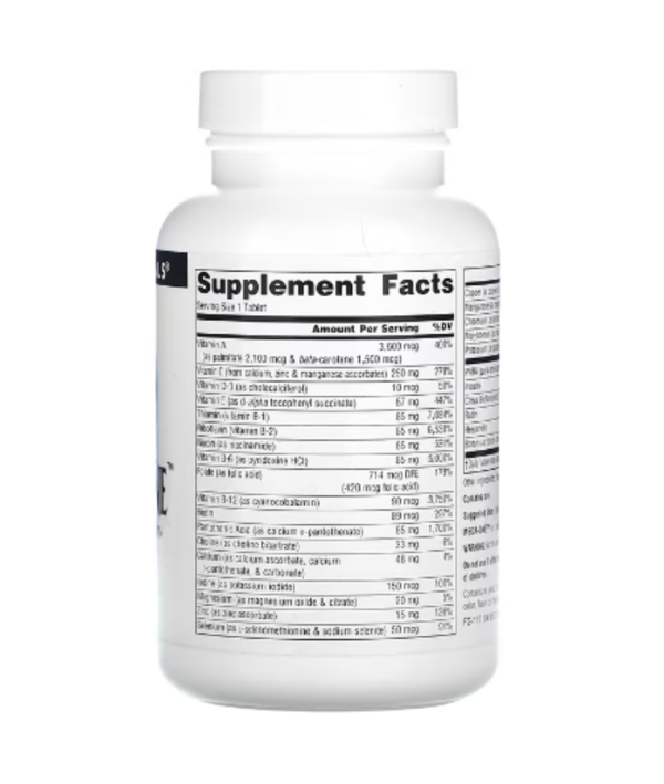 Source Naturals, Mega-One, No Iron, 60 Tablets