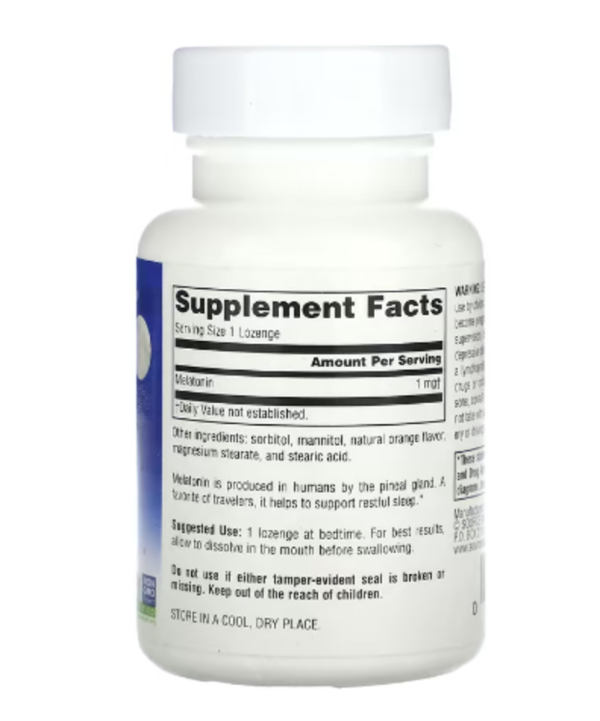 Source Naturals, Melatonin, Orange, 1 mg, 100 Lozenges