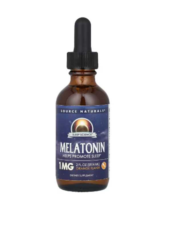 Source Naturals, Melatonin, Orange , 1 mg , 2 fl oz (59.14 ml)