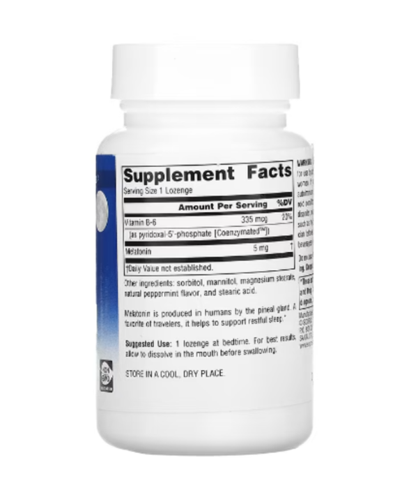 Source Naturals, Melatonin, Peppermint, 5 mg, 200 Lozenges