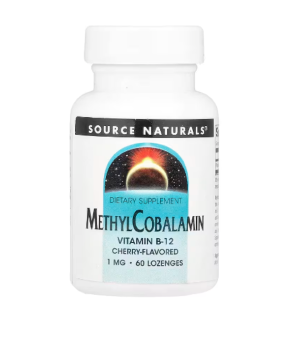 Source Naturals, MethylCobalamin, Cherry, 1 mg, 60 Lozenges