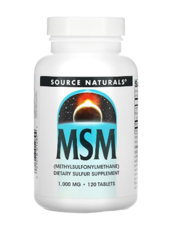 Source Naturals, MSM , 1,000 mg, 120 Tablets