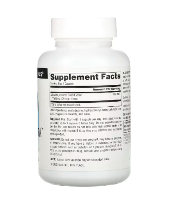 Source Naturals, Mucuna Dopa, 100 mg, 120 Capsules