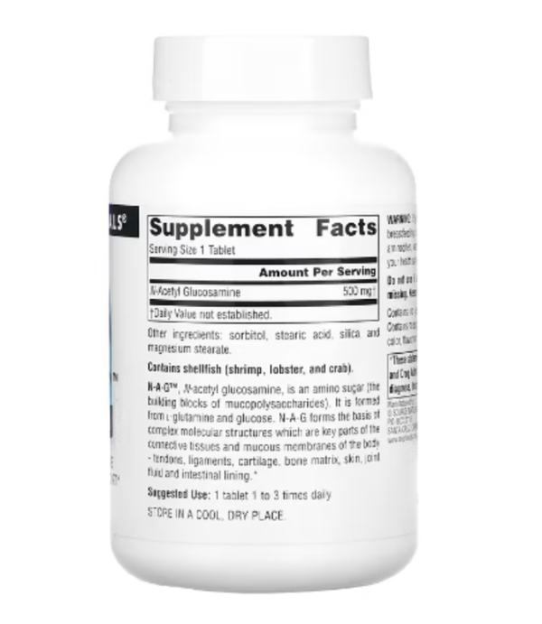 Source Naturals, N-A-G, 500 mg, 120 Tablets
