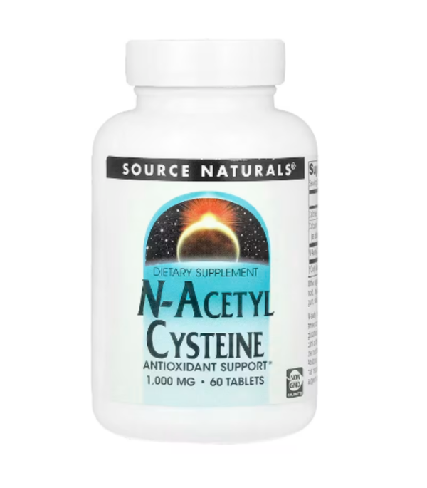 Source Naturals, N-Acetyl Cysteine, 1,000 mg, 60 Tablets