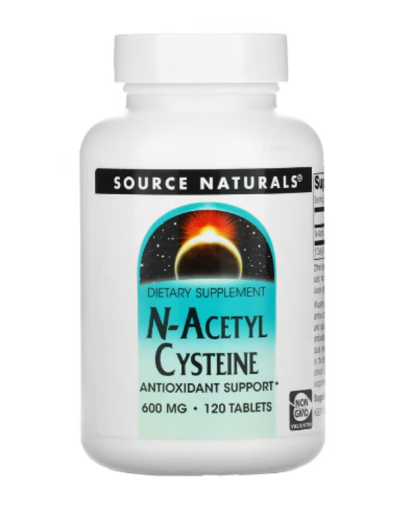 Source Naturals, N-Acetyl Cysteine, 600 mg, 120 Tablets