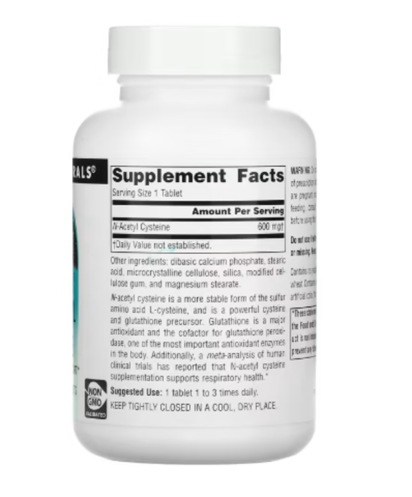 Source Naturals, N-Acetyl Cysteine, 600 mg, 120 Tablets