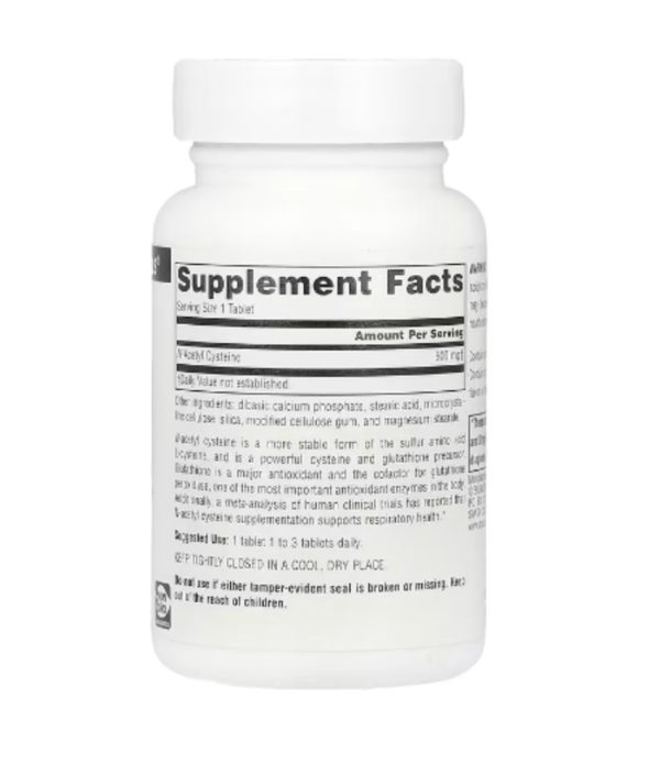 Source Naturals, N-Acetyl Cysteine, 600 mg, 60 Tablets