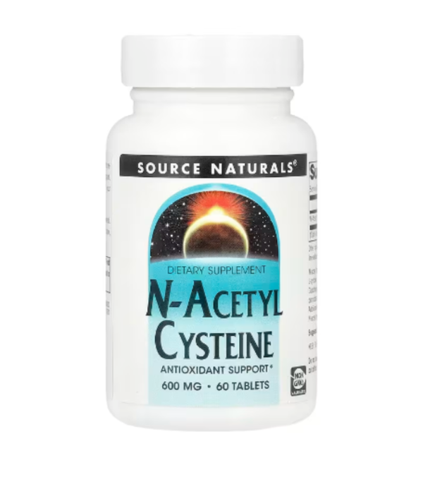 Source Naturals, N-Acetyl Cysteine, 600 mg, 60 Tablets