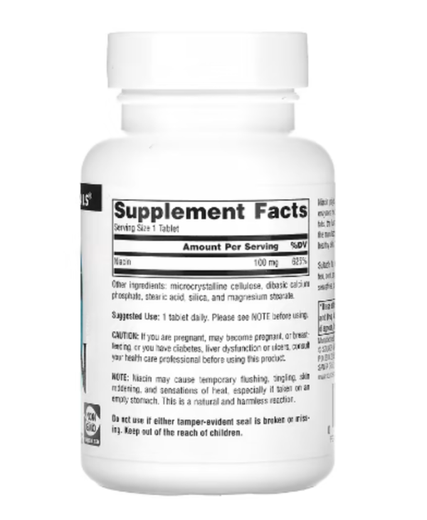 Source Naturals, Niacin, 100 mg, 250 Tablets