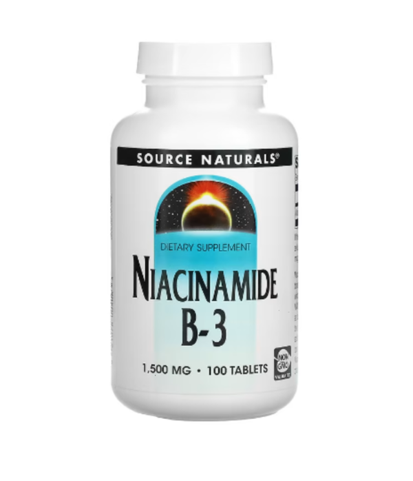 Source Naturals, Niacinamide B-3, 1,500 mg, 100 Tablets