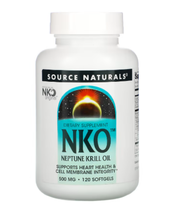 Source Naturals, NKO, Neptune Krill Oil, 500 mg, 120 Softgels