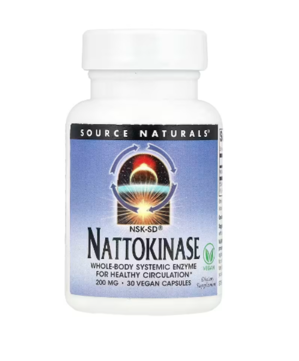 Source Naturals, NSK-SD®, Nattokinase, 200 mg, 30 Vegan Capsules