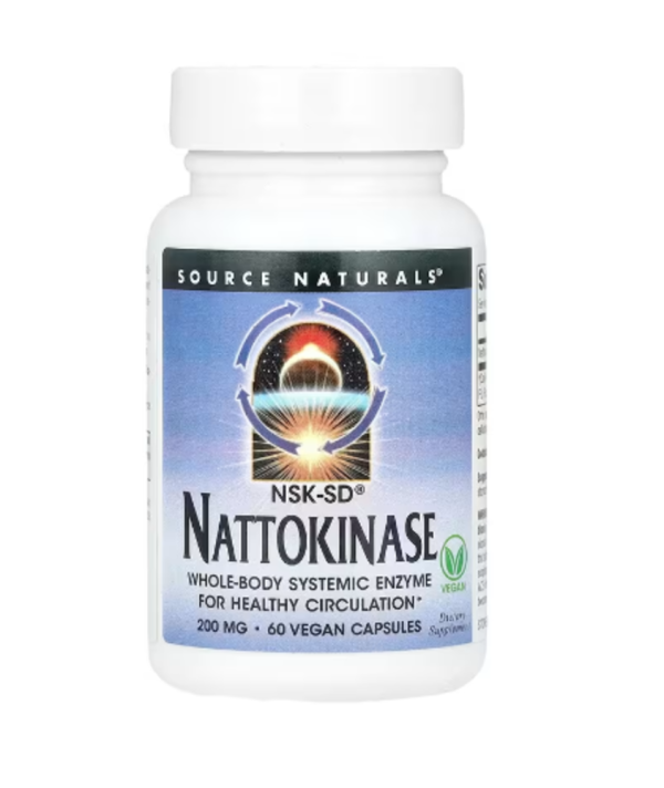 Source Naturals, NSK-SD®, Nattokinase , 200 mg, 60 Vegan Capsules