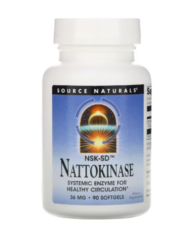 Source Naturals, NSK-SD, Nattokinase, 36 mg, 90 Softgels