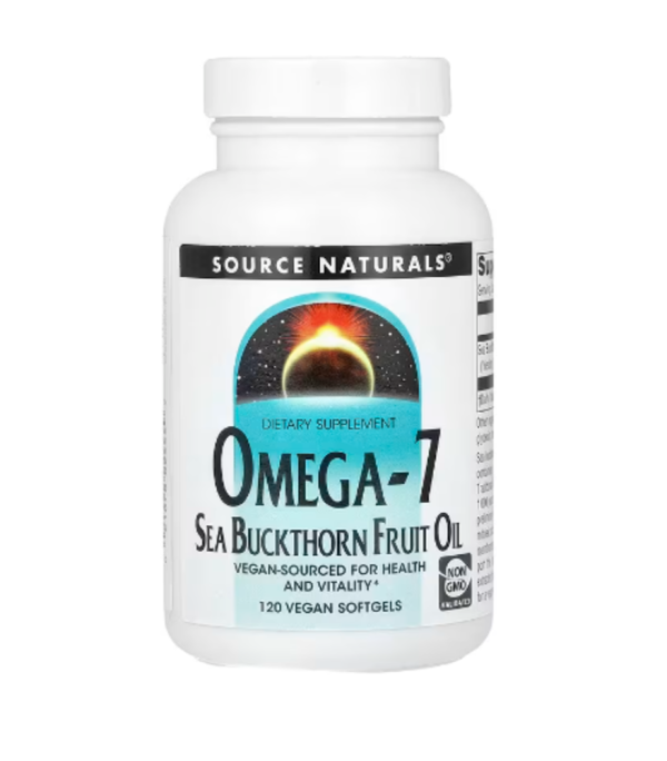 Source Naturals, Omega-7, Sea Buckthorn Fruit Oil , 120 Vegan Softgels