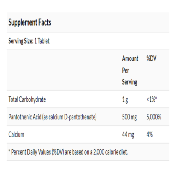 Source Naturals, Pantothenic Acid, 500 mg, 200 Tablets