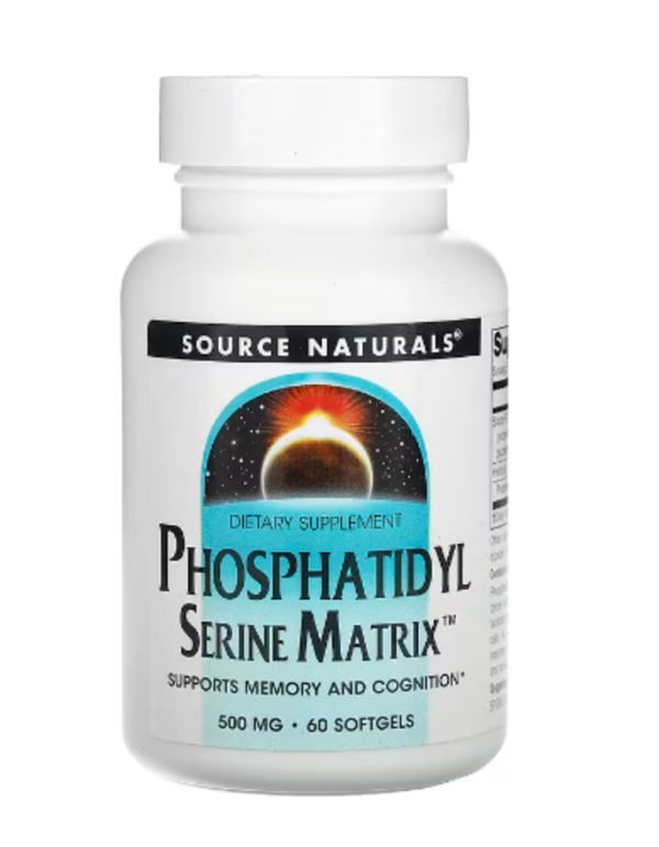 Source Naturals, Phosphatidyl Serine Matrix, 500 mg, 60 Softgels