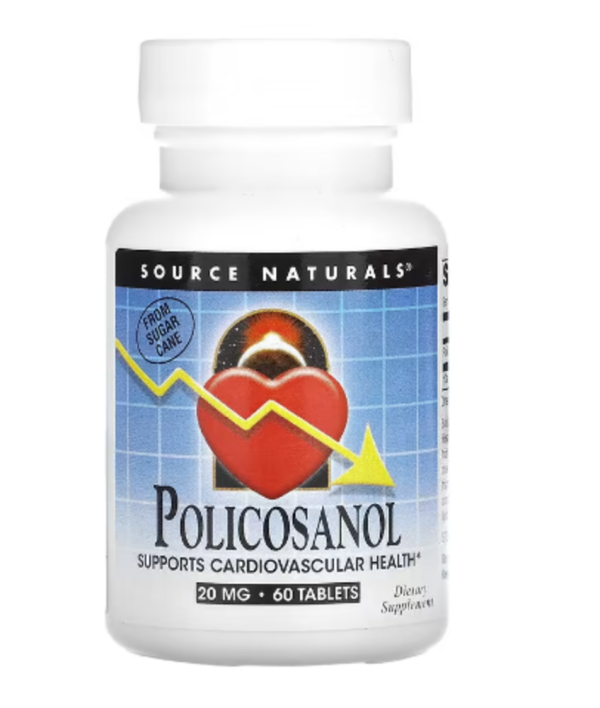 Source Naturals, Policosanol, 20 mg, 60 Tablets