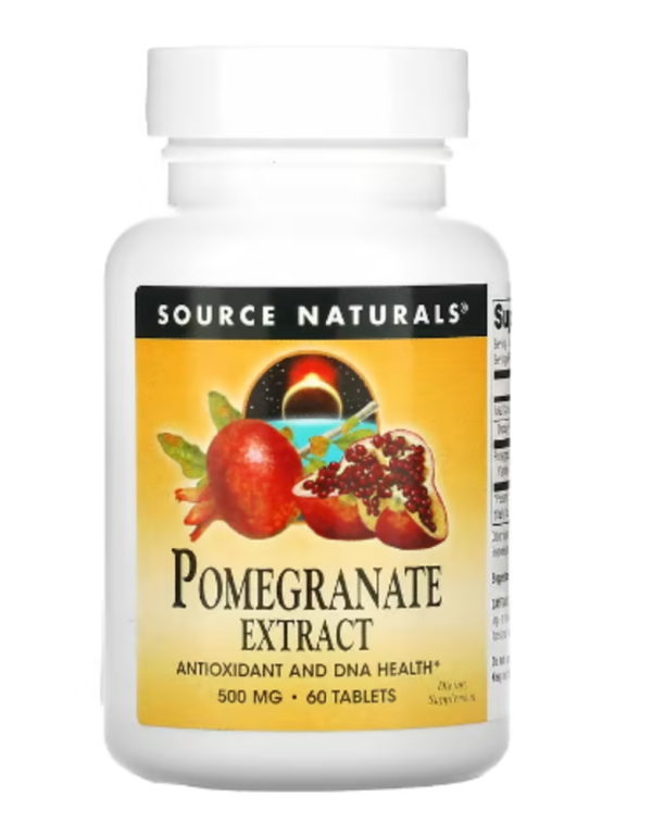 Source Naturals, Pomegranate Extract, 500 mg, 60 Tablets (250 mg per Tablet)