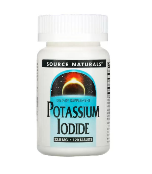 Source Naturals, Potassium Iodide, 32.5 mg, 120 Tablets