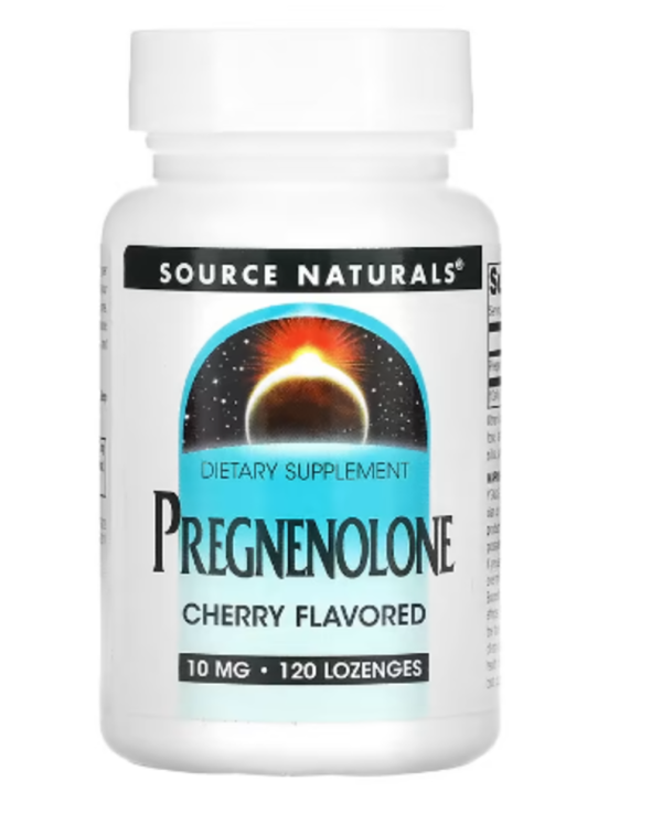 Source Naturals, Pregnenolone, Cherry, 10 mg, 120 Lozenges