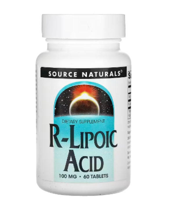 Source Naturals, R-Lipoic Acid, 100 mg, 60 Tablets