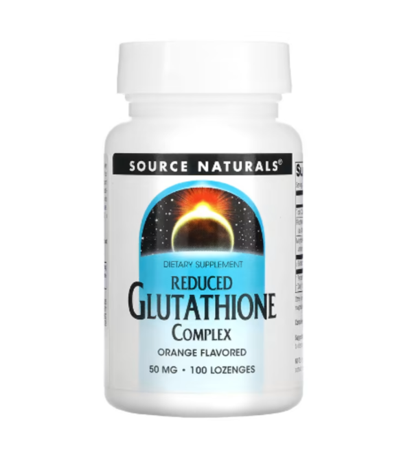 Source Naturals, Reduced Glutathione Complex, Orange , 50 mg, 100 Lozenges