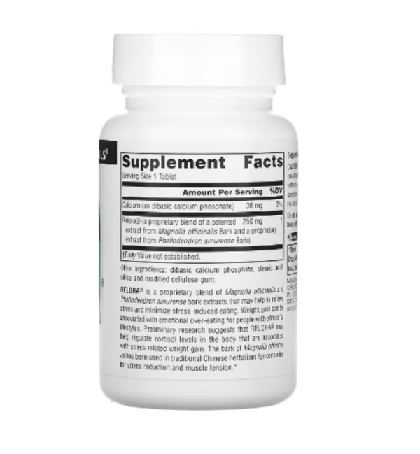 Source Naturals, Relora, 250 mg, 90 Tablets