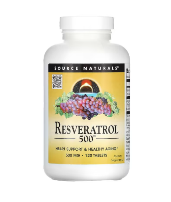 Source Naturals, Resveratrol 500™, 500 mg, 120 Tablets