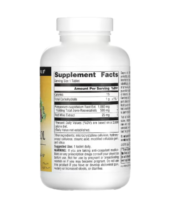 Source Naturals, Resveratrol 500™, 500 mg, 120 Tablets